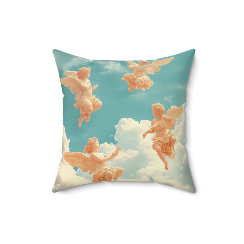 Living in His Grace - Spun Polyester Square Pillow