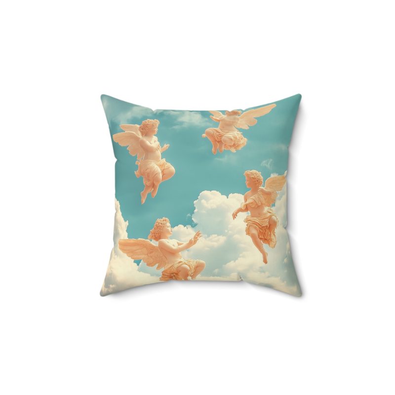Living in His Grace - Spun Polyester Square Pillow - Image 2